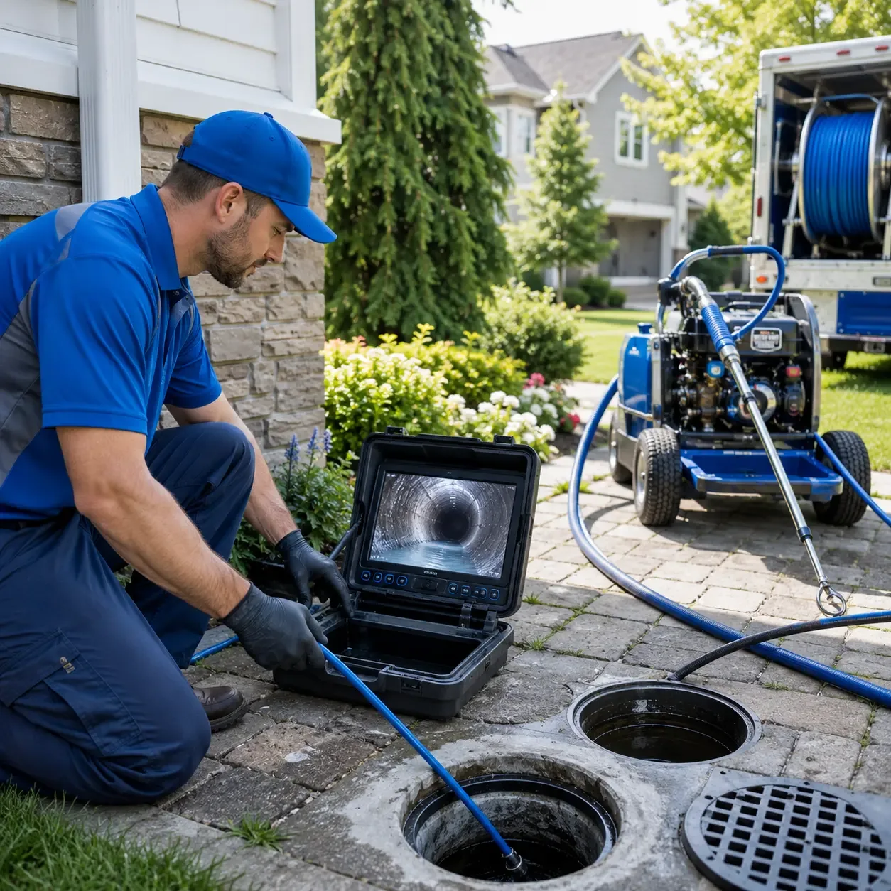 Outdoor drain cleaning professionals serving Louisa, VA