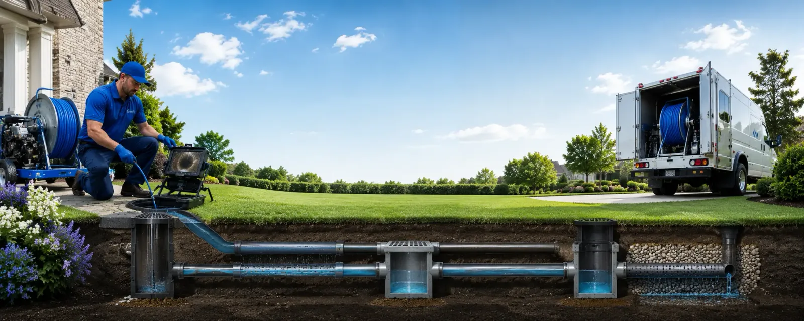 Outdoor drain cleaning information for Louisa, VA